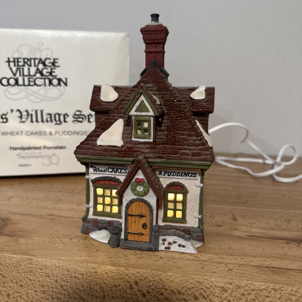 Dept 56 Dickens Village Series Wm. Wheat Cakes & Puddings 5808-4 Heritage 1993 - Picture 2 of 6